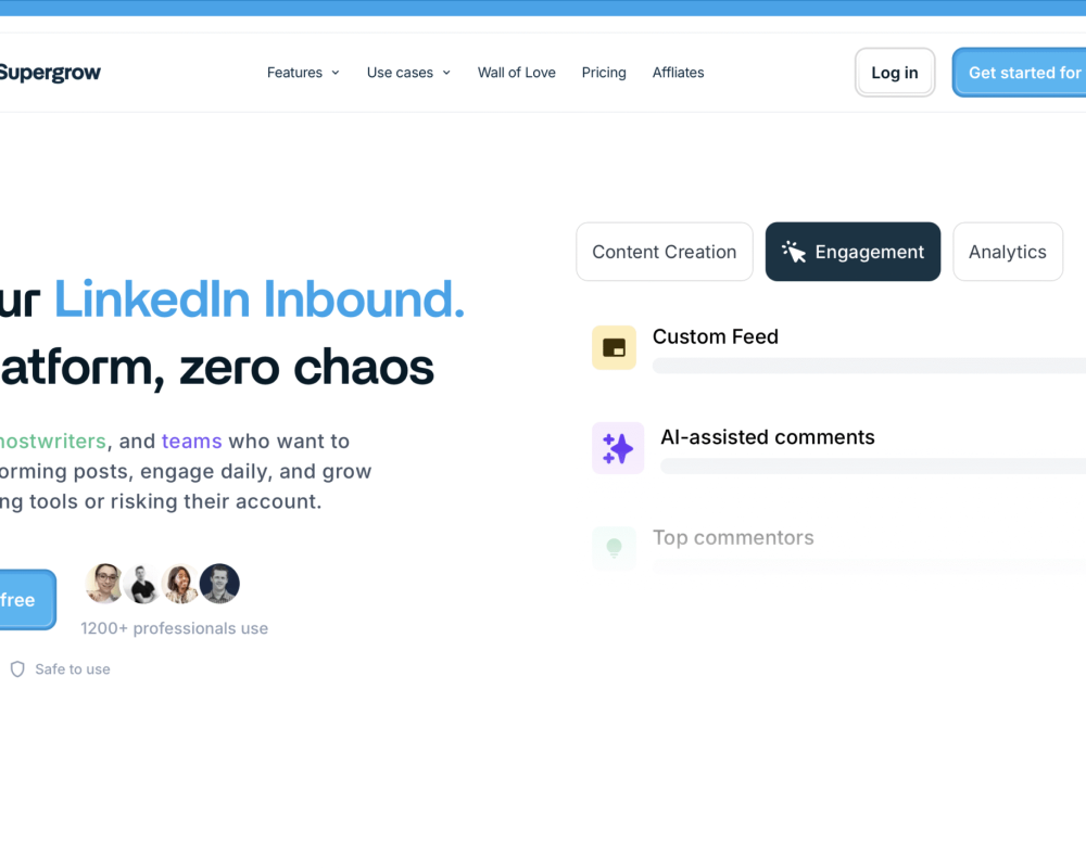 Supergrow – LinkedIn Automation for Personal Branding
